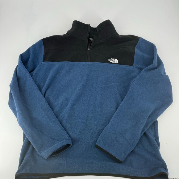 The North Face Other - The North Face Mens Fleece 1/4 Zip Pullover Blue Black Size XL